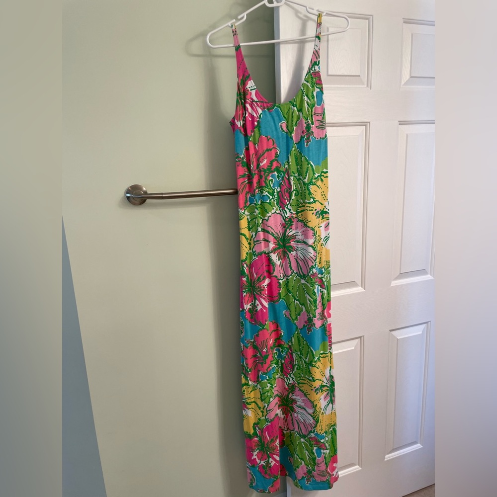 Lilly Pulitzer Palm Big Flirt Maxi Dress